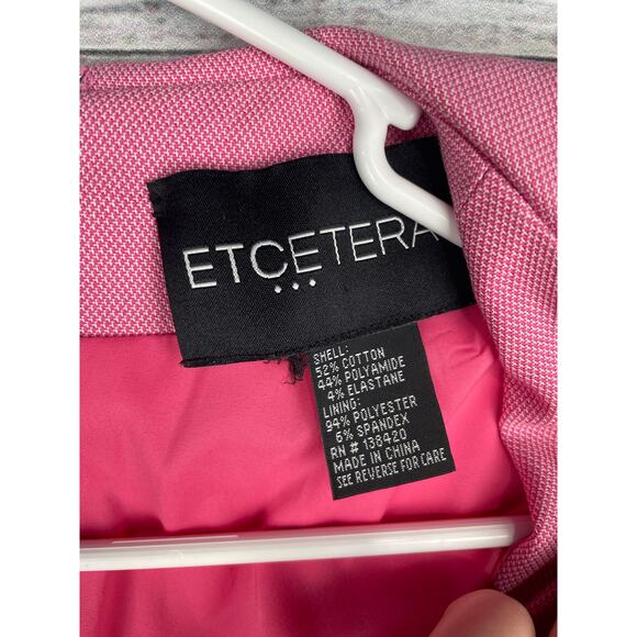 Etcetera Pink Sheath Dress Medium Y2K Barbie Elle Woods Career Office Business - Picture 2 of 5